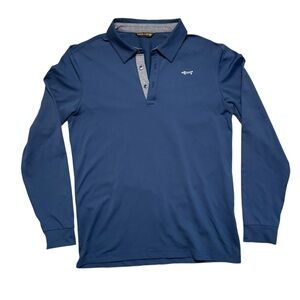 Louis Castel Golf Blue Polo Shirt Long Sleeve Women's Size 95 (small)